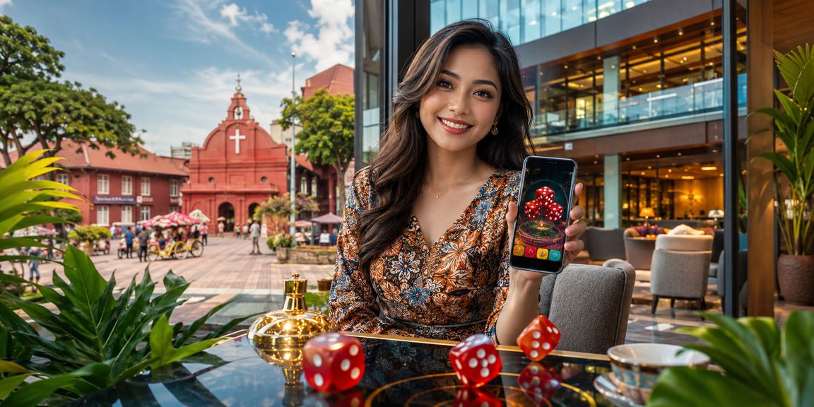 Pemain permainan dadu di Melaka menikmati kasino dalam talian bos96 dengan pakaian batik