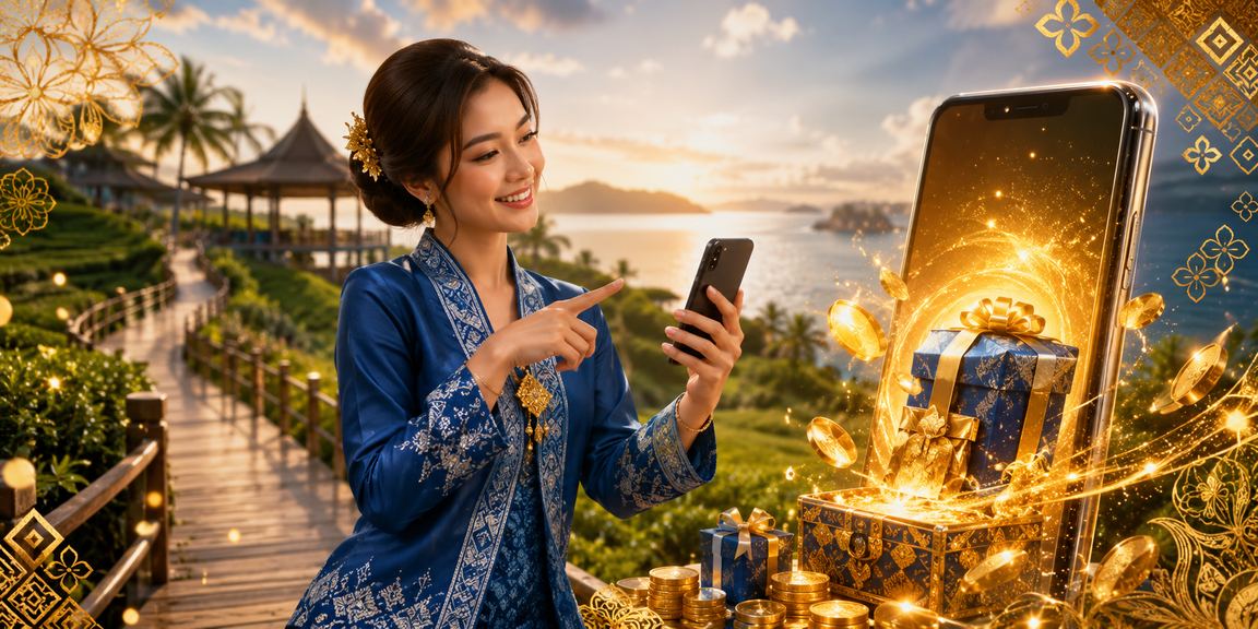 Pengguna perempuan di Sabah mendaftar akaun bos96 dan menerima bonus pendaftaran